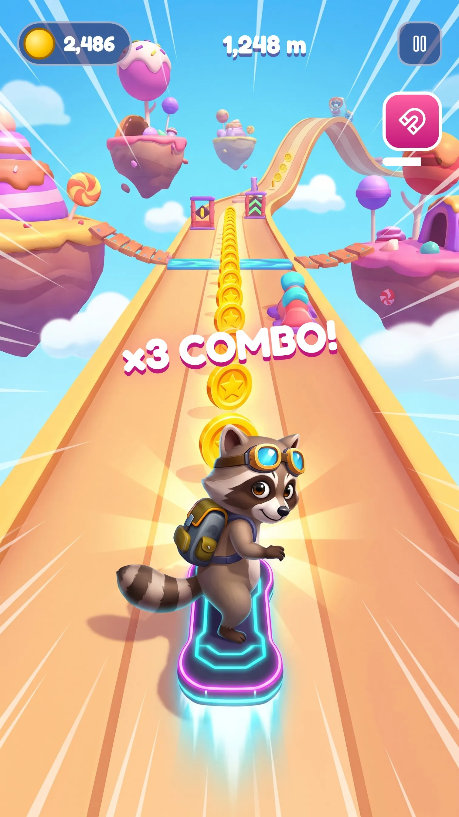 Raccoon Rush gameplay